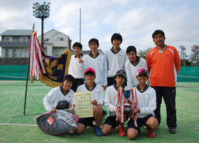 男子の部優勝　荻野中学校