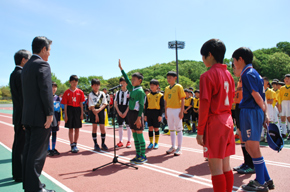 選手宣誓　荻野サッカー少年団　神戸優輝　キャプテン