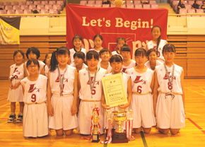 優勝　厚木ラスティバスケットボールクラブ（U-12）