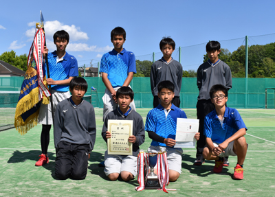 男子の部優勝 玉川中学校