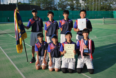 ☆男子の部優勝　玉川中学校