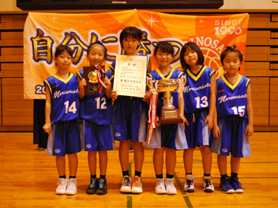 優勝 森の里ジュニアバスケットボールクラブ