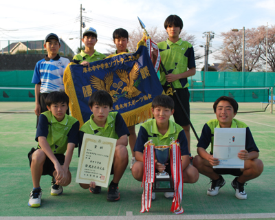 男子の部優勝　荻野中学校