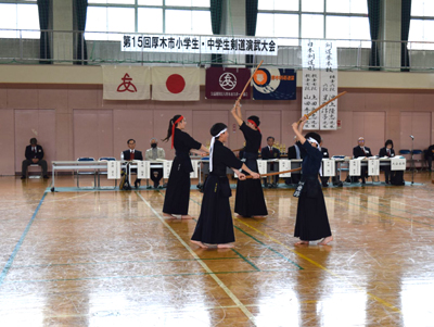 第15回厚木市小学生・中学生剣道演武大会　試合風景