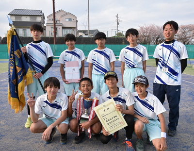 男子の部　優勝　南毛利中学校
